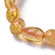 Bracelets extensibles en perles de pierres précieuses mélangées naturelles BJEW-K213-M05-4