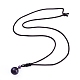 Natural Amethyst Pendant Necklaces NJEW-P241-A02-2