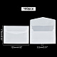 空白のパーチメント紙の封筒  半透明の封筒  長方形  ゴーストホワイト  125x176x0.2mm AJEW-WH0038-98B-2