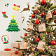 Mayjoydiy 3 pz stencil a tema natalizio albero di natale fiocchi di neve sfera di cristallo alce campana calzini stencil 11.8 × 11.8 pollici con pennello animale domestico modello di natale per regali arte artigianato fai da te DIY-MA0001-50A-7