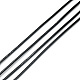 ラウンド牛革レザーコード  ブレスレットネックレス用レザーロープストリング  ブラック  5mm  約100ヤード/バンドル WL-Q007-5mm-2-3