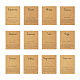 Fashewelry 120 шт. 12 стиля 12 тема созвездия картонные карты для ювелирных изделий AJEW-FW0001-02-2