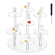 FINGERINSPIRE 7-Tier Acrylic Display Stand Clear Action Figures Collection Organizer Holder with Screwdriver Perfume Storage Display Risers for Display Dessert ODIS-WH0038-44A-1