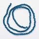 Faceted Solid Color Glass Rondelle Bead Strands GLAA-Q044-3mm-17-2