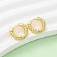 Латунные серьги обруча EJEW-K267-23G-1