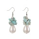 Natural Mixed Gemstone Dangle Earrings EJEW-JE02823-2