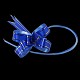 Handmade Elastic Packaging Ribbon Bows DJEW-A003-18x390mm-05-1