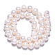 Fili di perle di perle d'acqua dolce coltivate naturali PEAR-N013-10E-4