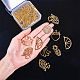 OLYCRAFT 30pcs Fruit Theme Open Bezel Charms 6-Style Alloy Frame Pendants Hollow Resin Frames with Loop for Resin Jewelry Making - Gold PALLOY-OC00-44-5