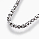 304 Stainless Steel Box chain Necklaces NJEW-F242-13P-A-2