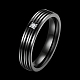 Regali di san valentino anelli per coppia in acciaio al titanio con zirconi cubici per donna RJEW-BB16464-9B-2