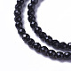 Brins de perles d'onyx noir naturel G-F596-28-3mm-3