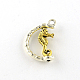 Rotatable Sea Horse Tibetan Style Alloy Pendants TIBEP-Q059-02MD-LF-1