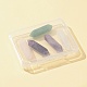 5Pcs 5 Styles Natural Mixed Gemstone Double Terminal Pointed Pendants G-FS0005-57-3