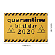 2020誕生日の装飾の隔離  ビニール写真布生地  diy検疫誕生日パーティー用  ゴールド  120x80cm AJEW-GF0001-64A-2