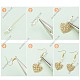 Sunnyclue kit de fabrication de boucles d'oreilles pendantes en perles d'imitation bricolage DIY-SC0018-06-4