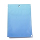 プラスチック製ジップロックバッグ  グラデーションカラーの収納袋  セルフシールバッグ  トップシール  窓と吊り下げ穴付き  長方形  ブルー  15x10x0.25cm  片側の厚さ：3.9ミル（0.1mm）  95~100個/袋 OPP-H001-01B-02-2