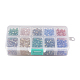 Perles de verre galvanisées 10 couleurs GLAA-JP0002-01-2