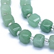 Natürlichen grünen Aventurin Perlen Stränge G-L552D-09-2