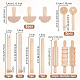 Conjuntos de herramientas de modelado de arcilla de madera DIY-WH0195-04-2