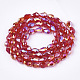 Electroplate Glass Beads Strands EGLA-T013-05I-2