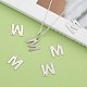 304 Stainless Steel Letter Charms STAS-O072-M-5