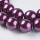 Chapelets de perles en verre nacré HY14mm104-3