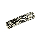 Tibetan Style Hollow Alloy Curved Tube Beads TIBEB-Q058-16AS-FF-3