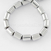 Немагнитные синтетический гематит бисер пряди G-Q888-5x4mm-7