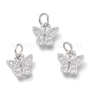 Латунные микропаве прозрачные подвески с фианитом KK-P188-N01-P