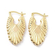 Brass Hoop Earrings EJEW-H301-01G-04
