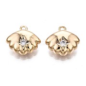 Латунные микропаве прозрачные кубические циркониевые подвески KK-Q764-004