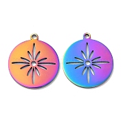 Ion Plating(IP) 304 Stainless Steel Pendants STAS-L020-002RC