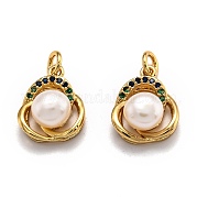 Латунные микро проложить кубического циркония подвески ZIRC-O039-13G