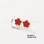 Элегантные женские серьги-гвоздики с пятилистным цветком AB2788-3