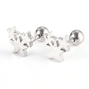 Серьги-штанги для хрящей из нержавеющей стали 201 EJEW-R147-04