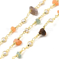 China Factory Handmade Glass Beaded Chains for Necklaces Bracelets Making,  with Antique Bronze Tone Brass Eye Pin, Unwelded, 39.3 inch, about  1m/strand, 5strands/set 39.3 inch, about 1m/strand, 5strands/set in bulk  online 