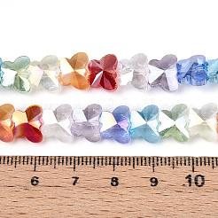 Прозрачные стеклянные бусины нити GLAA-T025-03B-01