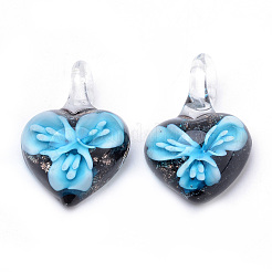 Ручной работы подвески золотые бусины песка LAMP-R138-06A-B