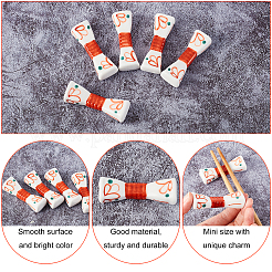 5 шт. фарфоровая подставка для палочек для еды DJEW-CA0001-21