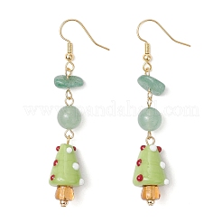 4 пара латунных сережек-грибов&nbsp;EJEW-TA00689