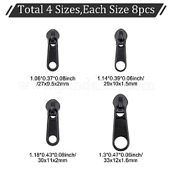 32 шт. 4-х стильный слайдер из цинкового сплава и пластика для застежки-молнии FIND-GF0003-95