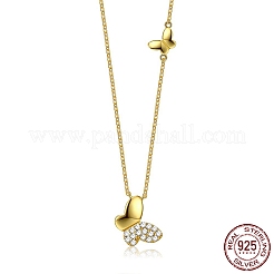925 colliers pendentifs papillon en argent sterling pour femmes&nbsp;NJEW-BB67370-B