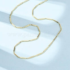 Ожерелья-цепочки из латунной колонны&nbsp;NJEW-H086-04G