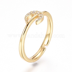 Регулируемые латунные кольца для пальцев RJEW-G096-33G