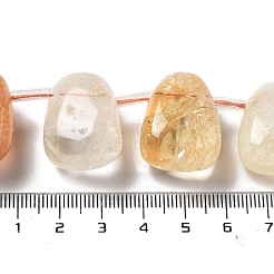 Природный цитрин бисер нитей G-P528-E02-01