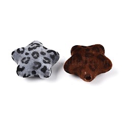 Флокированные непрозрачные акриловые бусины&nbsp;OACR-T030-05M