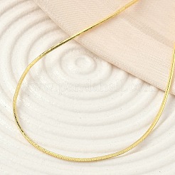 Ожерелья из цепей-змей из латуни толщиной 1 мм для женщин и мужчин NJEW-F350-01G