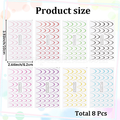 8шт наклейки для дизайна ногтей с градиентной линией&nbsp;MRMJ-GF0001-59