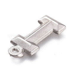 変色しにくい304ステンレススチールペンダント  アルファベット  文字.i  16x7x2mm  穴：1mm&nbsp;STAS-H119-01P-I